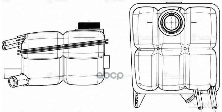 Бачок расширительный LET1030 luzar