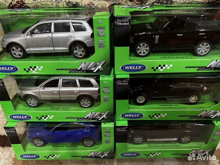 Машинки Welly 1:33. В ассортименте