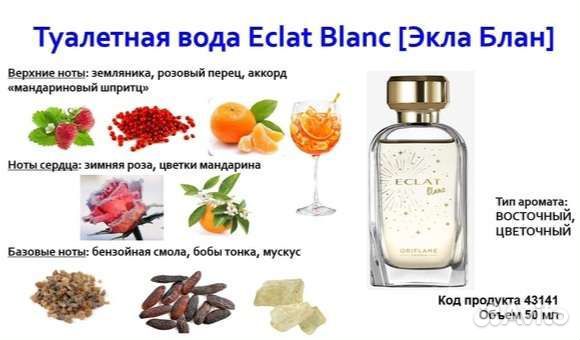 Туалетная вода Eclat Blanc Экла Блан
