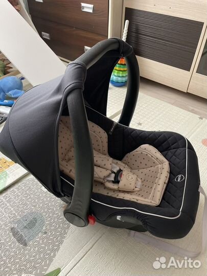 Автолюлька переноска в машину happy baby