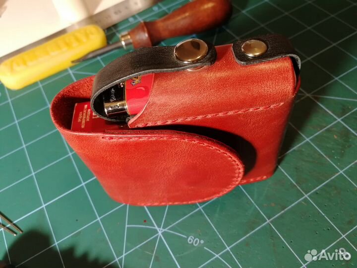 Кожанный портсигар ручной работы