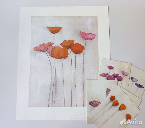 Постер Маки IKEA красные цветы Франция