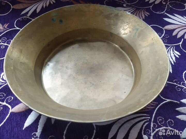 Латунный таз для варенья