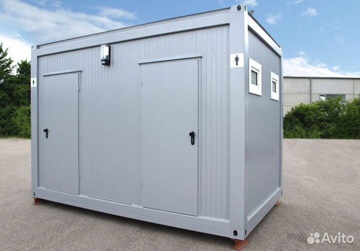 Бытовка с душем металлическая для юридических лиц