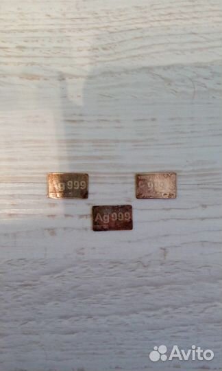 3 пластинки Серебра
