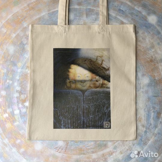 Сумка шопер из льна