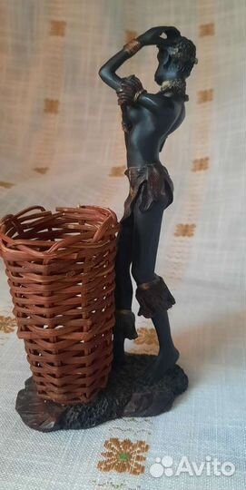 Статуэтка Африканка 19см.Металл