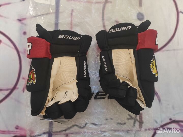 Новые Bauer Pro хоккейные перчатки Chicago 13