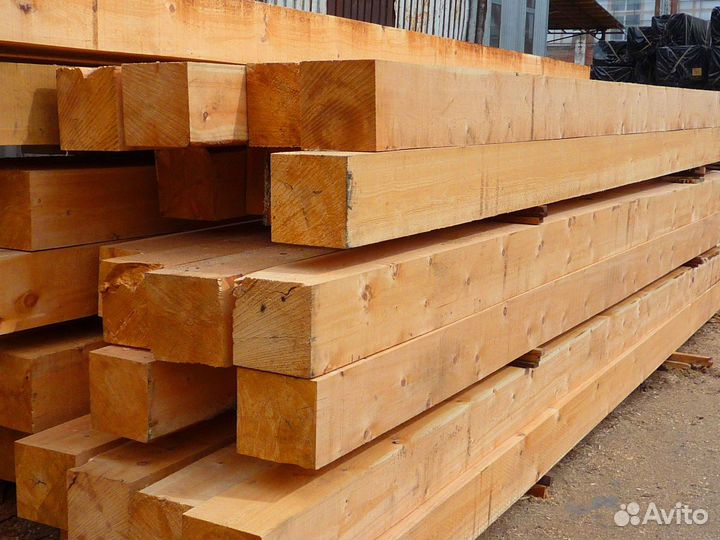 Брус от производителя строганный, лиственница, сух