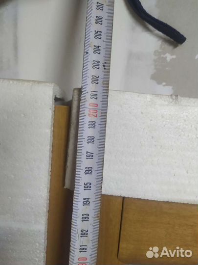 Дверь деревянная со стеклом и фреской 200х80см