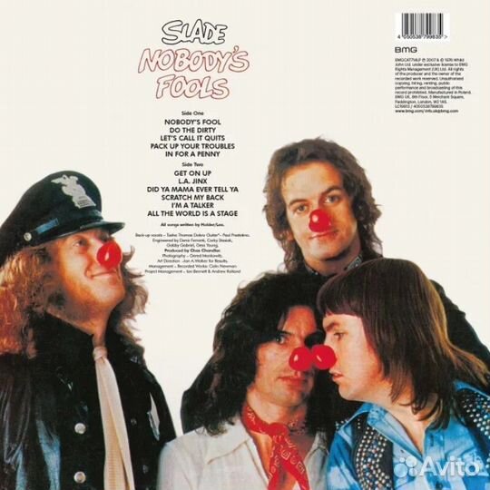 Slade - Nobody's Fools Clear/Red Splatter Vinyl