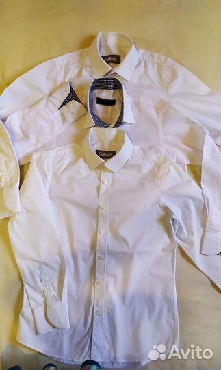 Школьная рубашка на мальчика 134 140