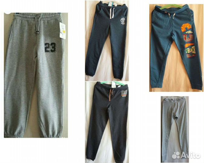 Брюки спорт Нов р.164,140; Б/у р.146