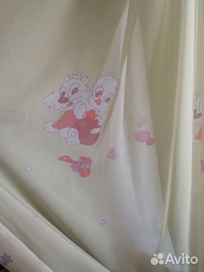 Ламбрекен с тюль в детскую