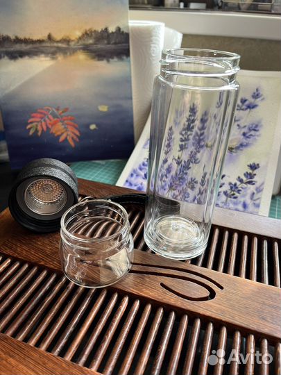 Заварочная бутылка термос для чая 300 мл