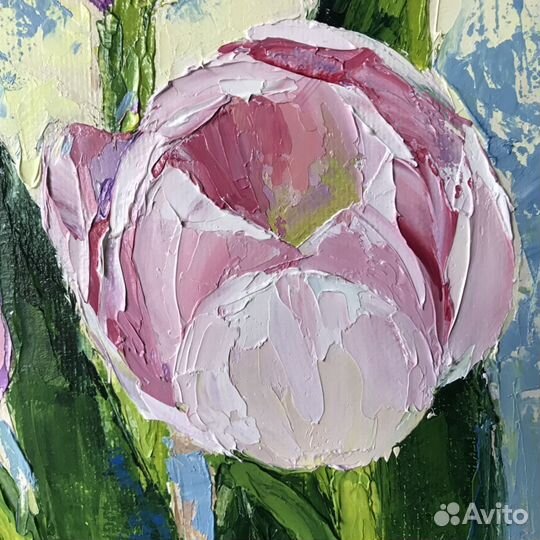 Картина маслом. Предчувствие вёсны. 30х30