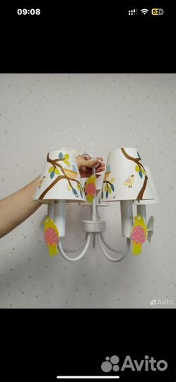 Люстра с птичками