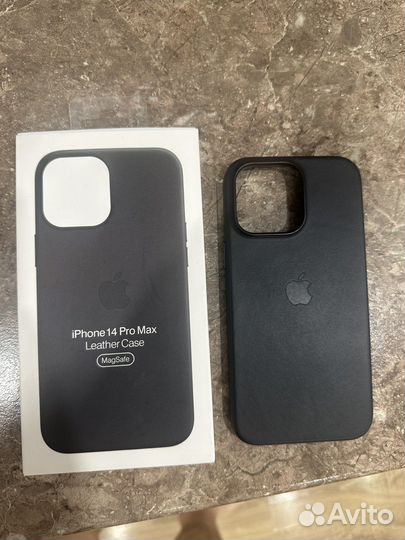 iPhone 14 pro Max чехол кожаный