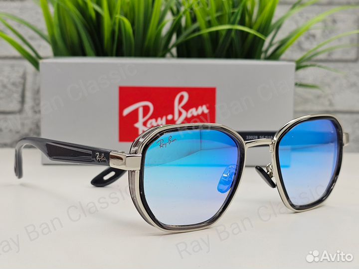 Очки Ray Ban 3674 Голубые Зеркальные