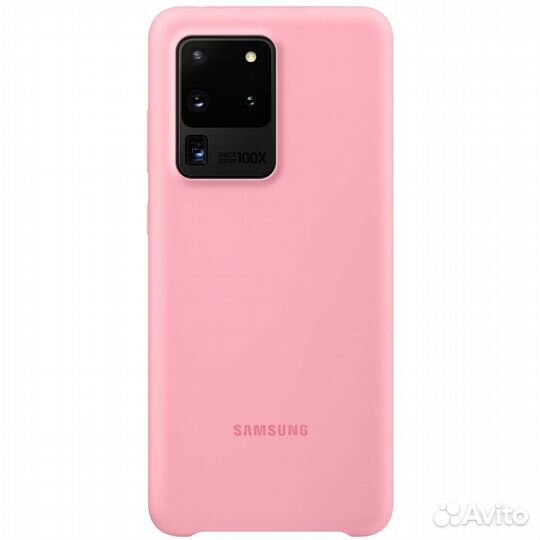 Оригинал Silicone Cover для Galaxy S20 Ultra Pink