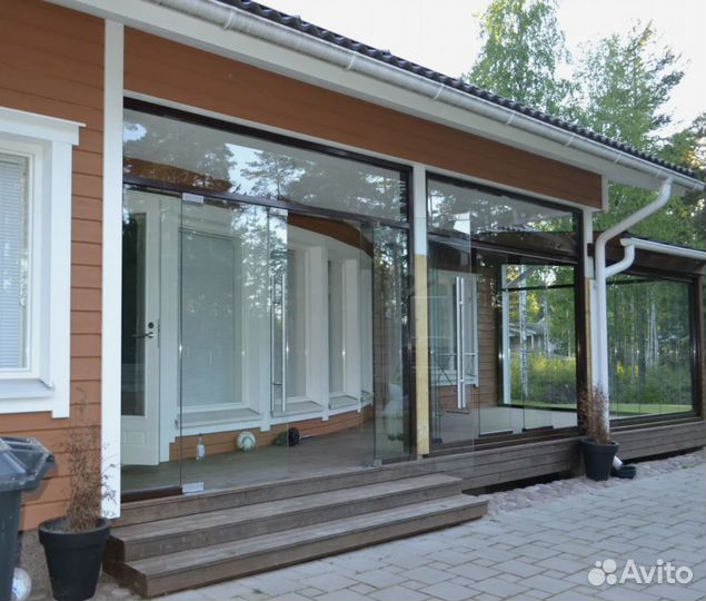 Остекление коттеджа веранды террасы