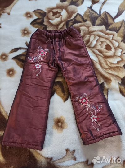 Зимние комплект, пальто, штаны на 5-6 лет