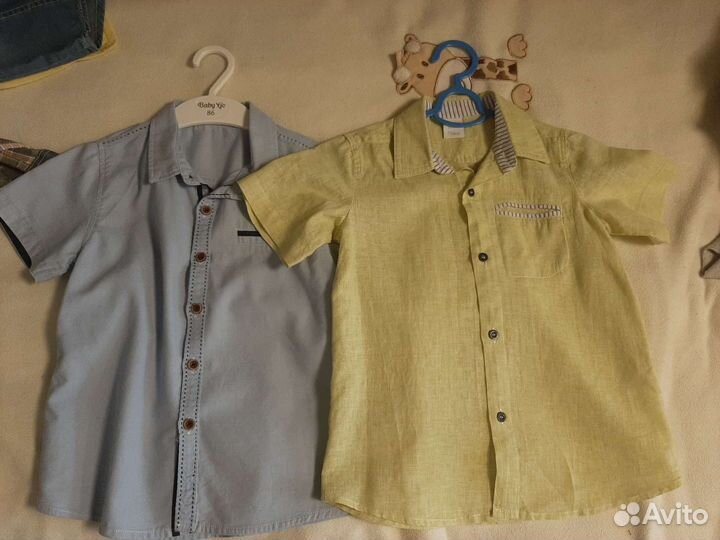 Рубашки льняные для мальчика 122