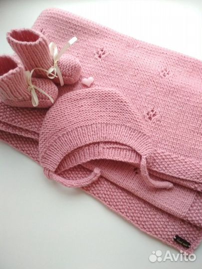 Пледы. Вяжу на заказ Вязаный набор на выписку