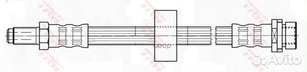 Шланг тормозной зад прав/лев ford mondeo II