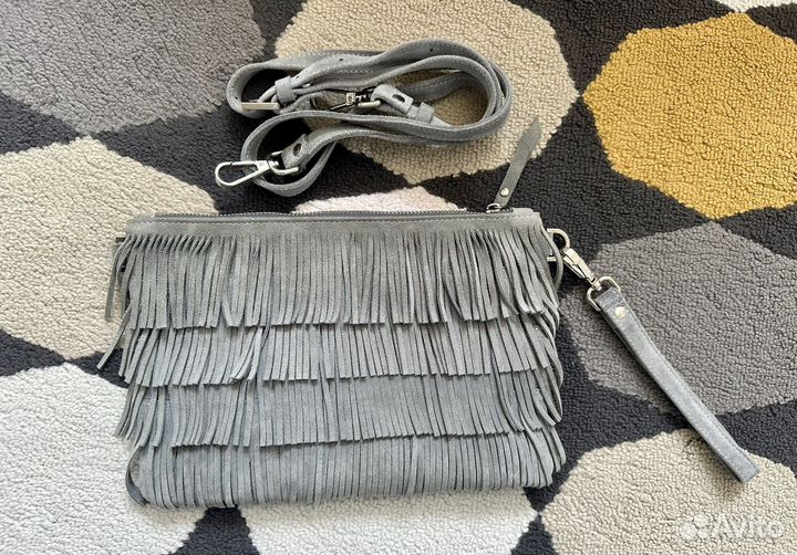 Сумка из натуральной замши 19*28