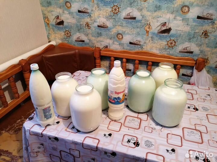 Молоко коровье домашнее