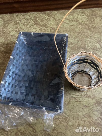 Плетеные корзинки,тарелки,панно (новые и б/у)