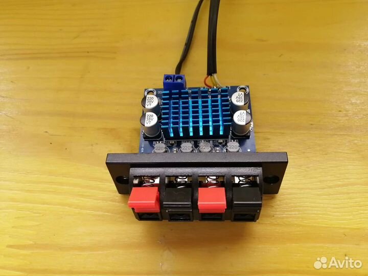 Готовый усилитель мощности звука 2*30Вт + бп