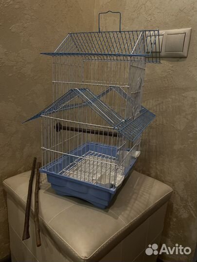 Клетка для одного волнистого попугая, 35x45см