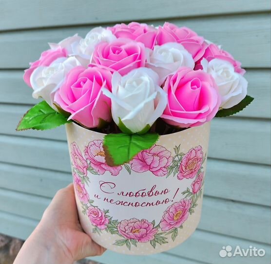 Букет из мыльных роз в наличии