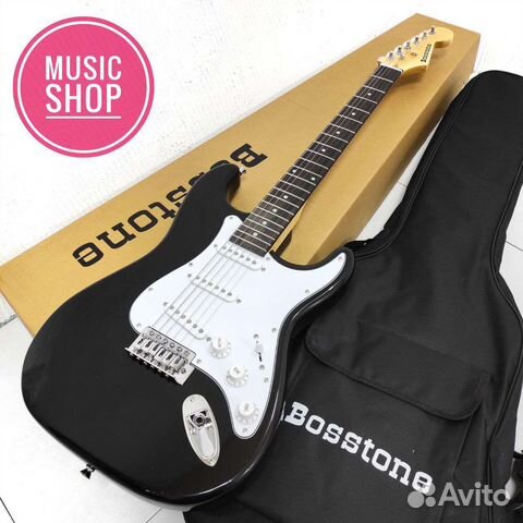 Электрогитара новая Bosstone+чехол