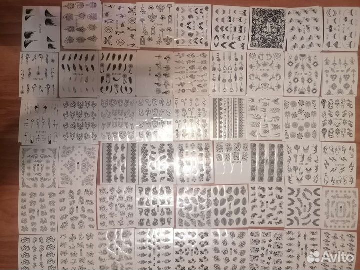 Наклейки (слайдеры) для дизайна ногтей
