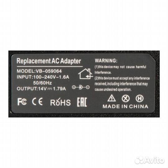 Блок питания для монитора Samsung, 14V, 1.79A, 25W