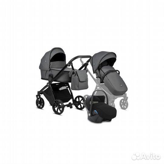Коляска 3 в 1 Tutis Mio Plus Termo (Graphite)