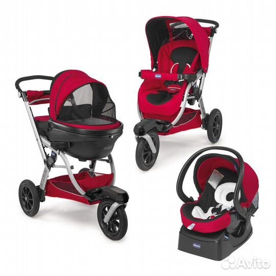 Коляска Chicco active 3 в 1