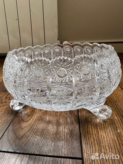 Ваза для фруктов Glasspo Чехия оригинал