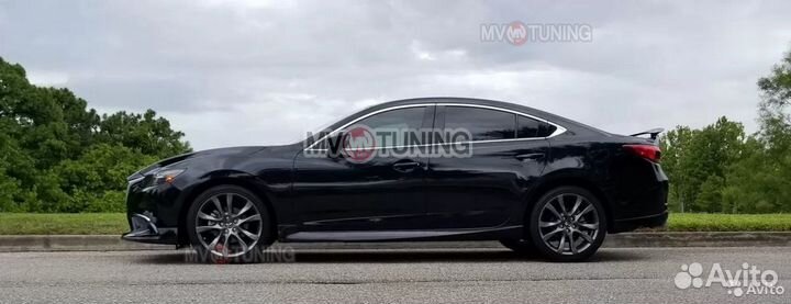 Клыки переднего бампера на Mazda 6 GJ (2015г)