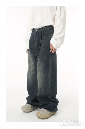 Широкие джинсы balenciaga jaded london type y2k