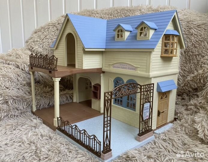 Sylvanian families дом с рестораном большой ретро