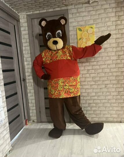 Костюм Ростовая кукла «Медведь» новый