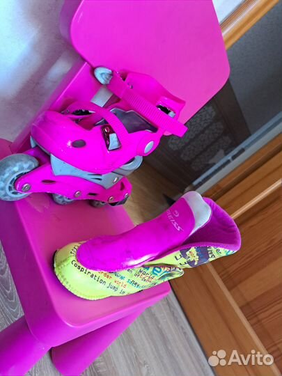 Роликовые коньки детские раздвижные