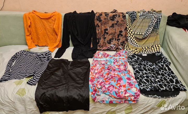 Женские вещи пакетом р. 48, 12,5 кг, бу