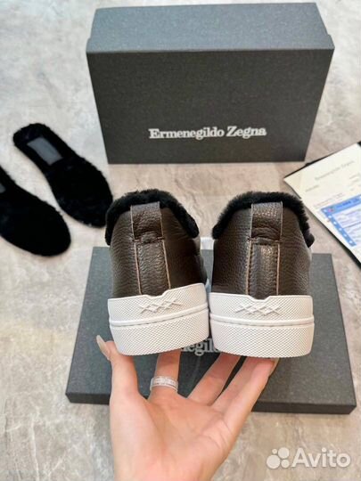 Слипоны мужские зимние Ermenegildo Zegna