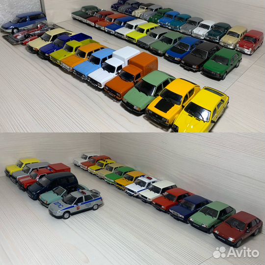 Коллекциия Ваз, Москвич, иж Deagostini