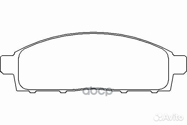 Колодки тормозные дисковые передние 4605A284 MI